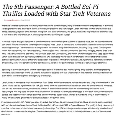 The 5th Passenger: A Bottled Sci-Fi Thriller Loaded with Star Trek Veterans